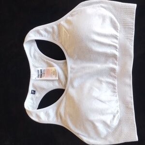 Gymshark Vital Seamless 2.0 Light Grey Marl Sports Bra Medium - Large